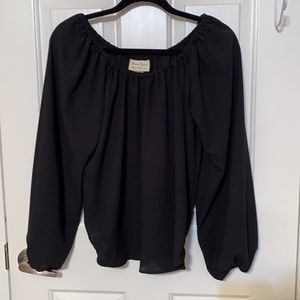 NWOT black Sylvie top LG PUG, Laura Byrnes